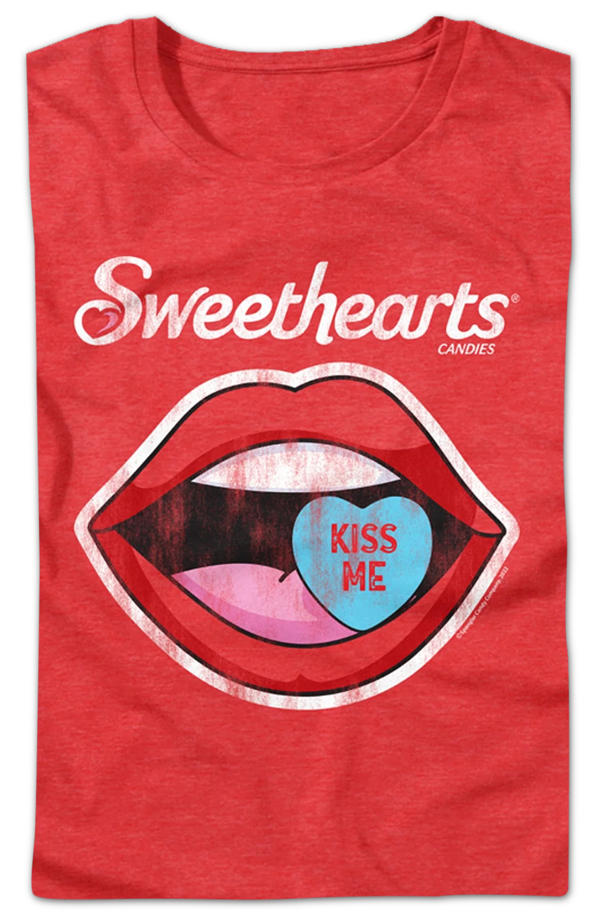 Womens Kiss Me Sweethearts Shirt - Image 2