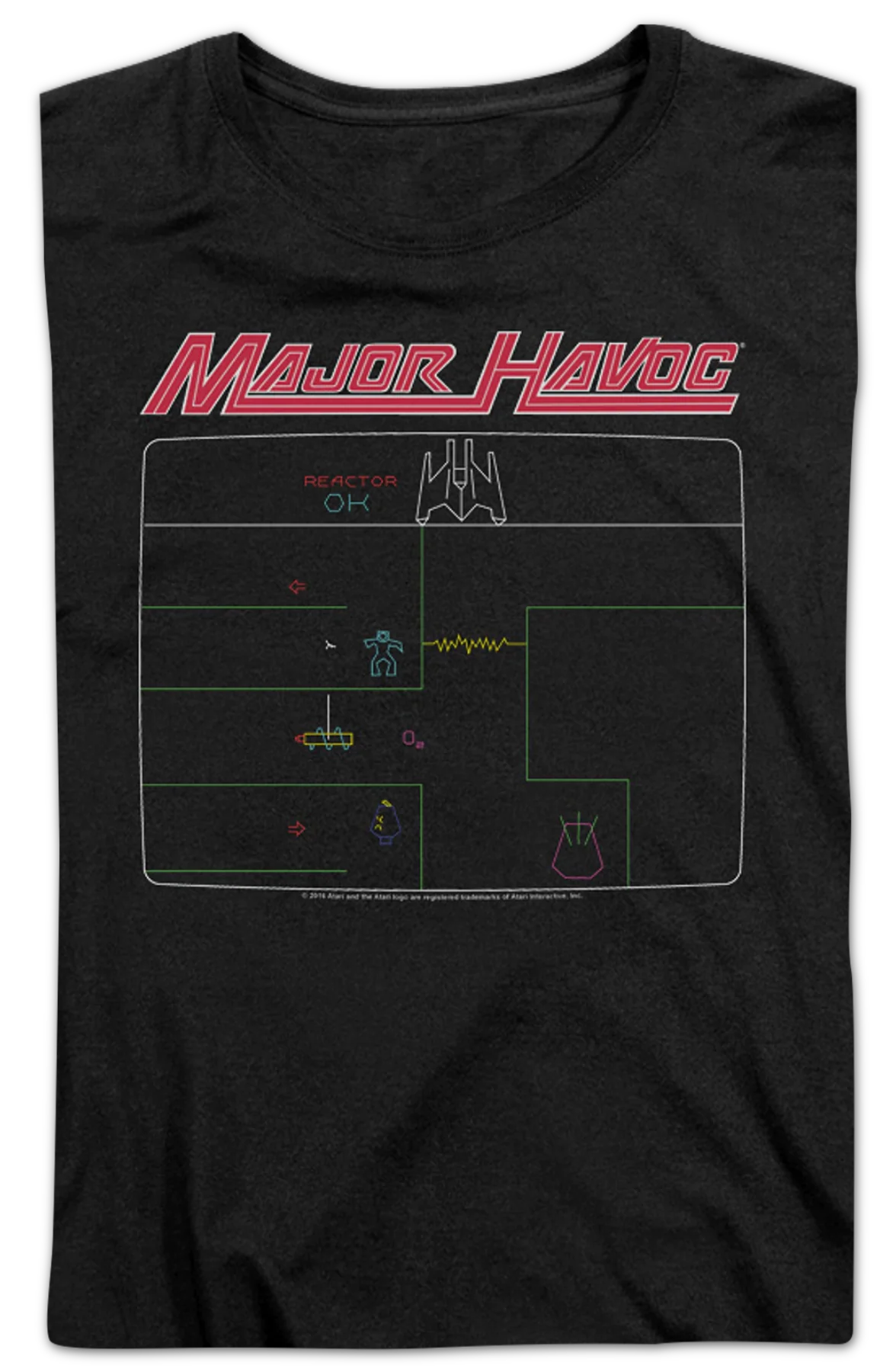 Womens Major Havoc Screen Atari Shirt - Image 2