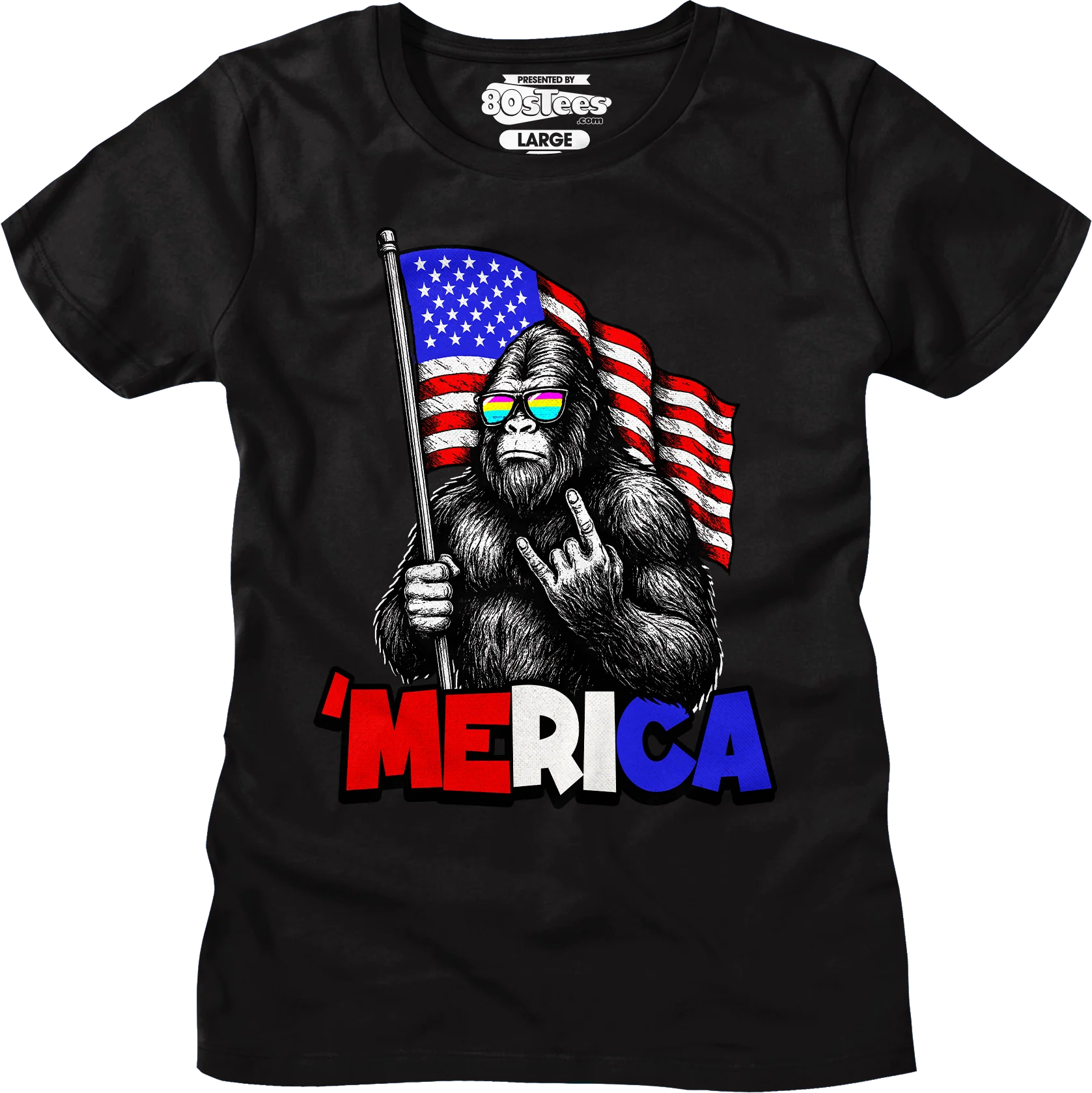 Womens 'Merica Bigfoot Shirt - Image 4