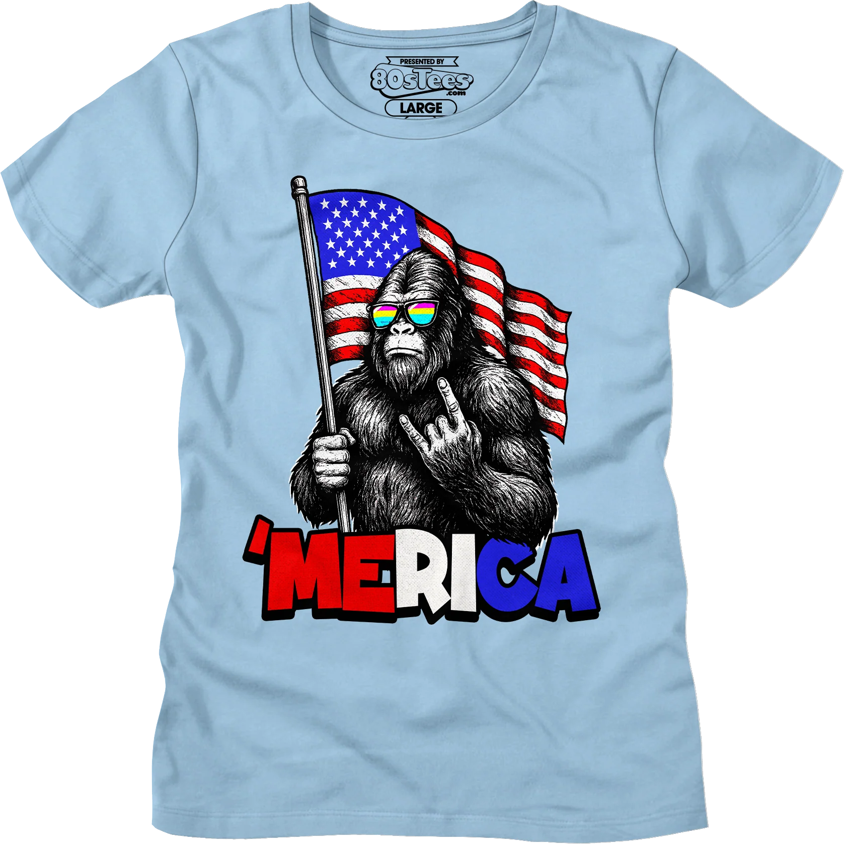 Womens 'Merica Bigfoot Shirt - Image 5
