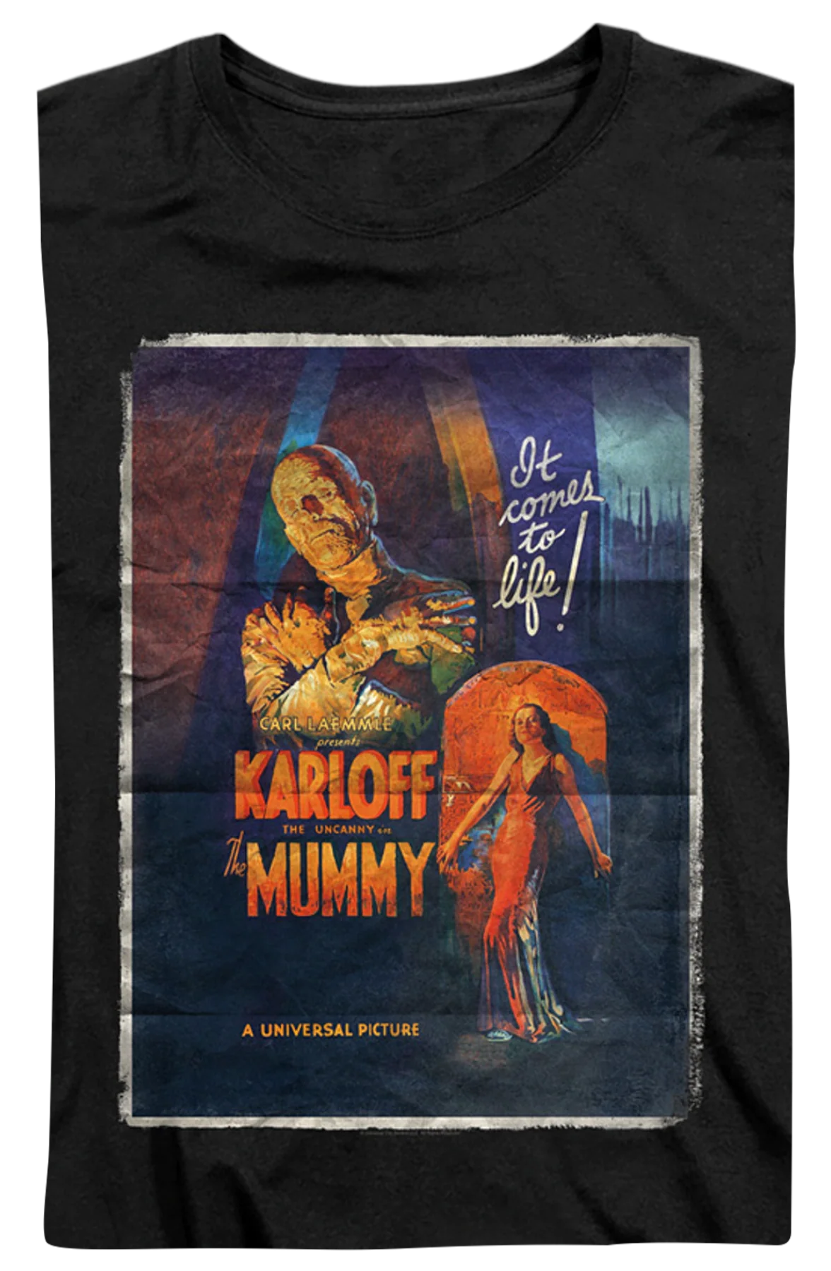 Womens Movie Poster The Mummy Shirt - Image 2
