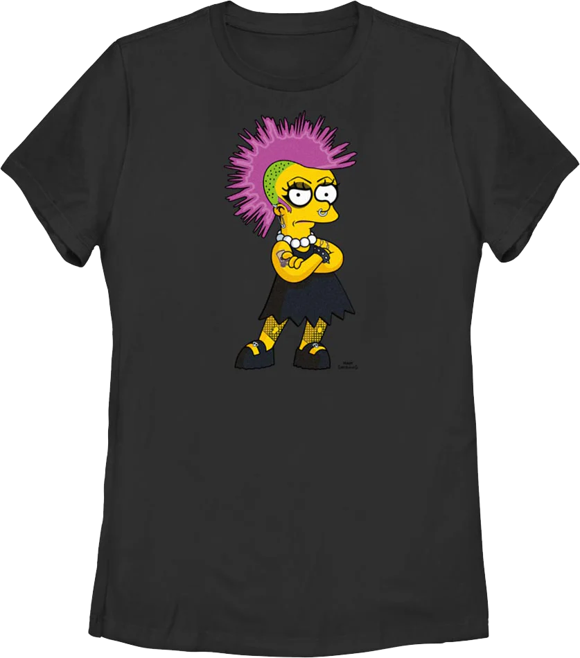Womens Punk Lisa Simpsons Shirt