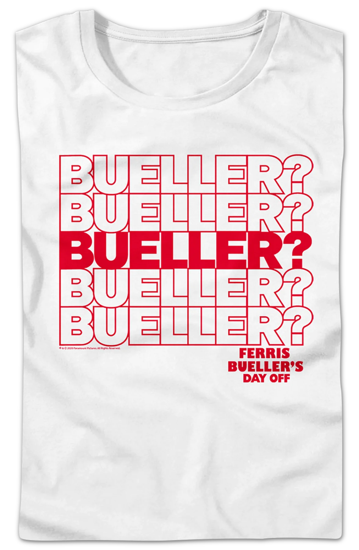 Womens Repeating Name Ferris Bueller's Day Off Shirt - Image 2