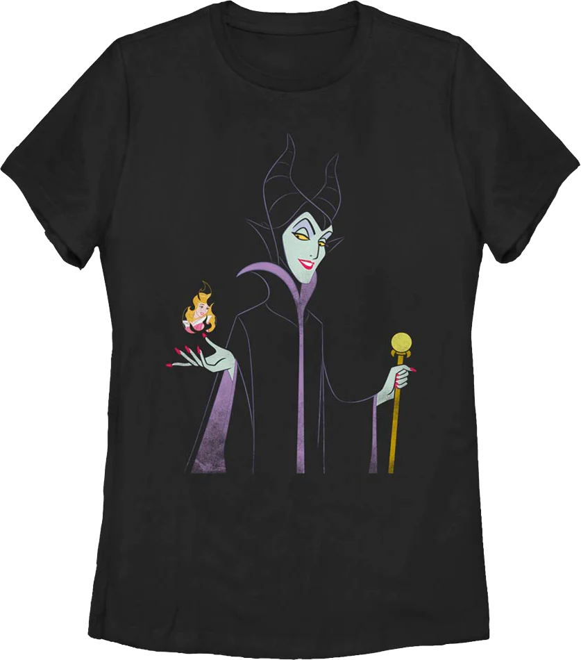 Womens Retro Maleficent Sleeping Beauty Shirt