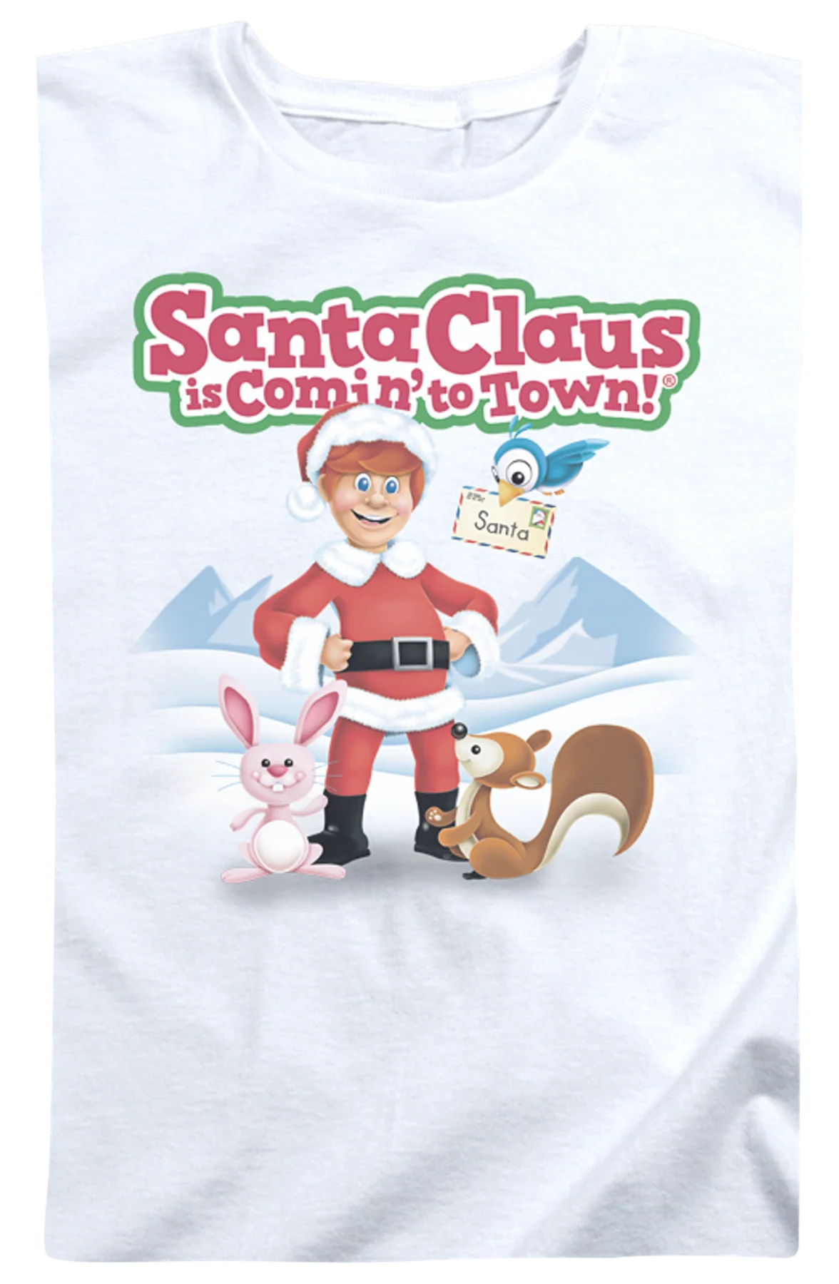 Womens Santa Claus Is Comin' To Town Shirt - Image 2
