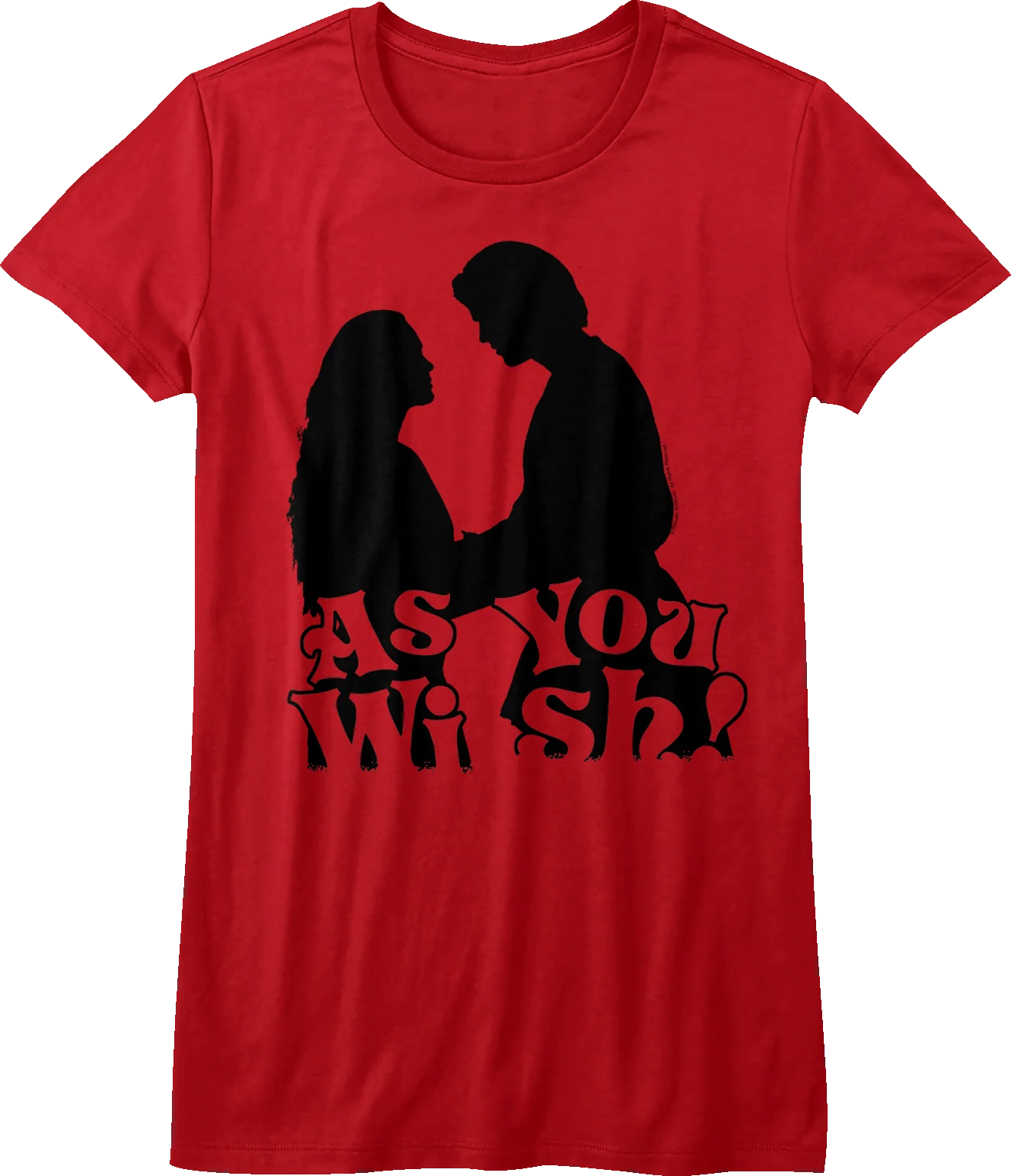 Womens Silhouette As You Wish Princess Bride Shirt