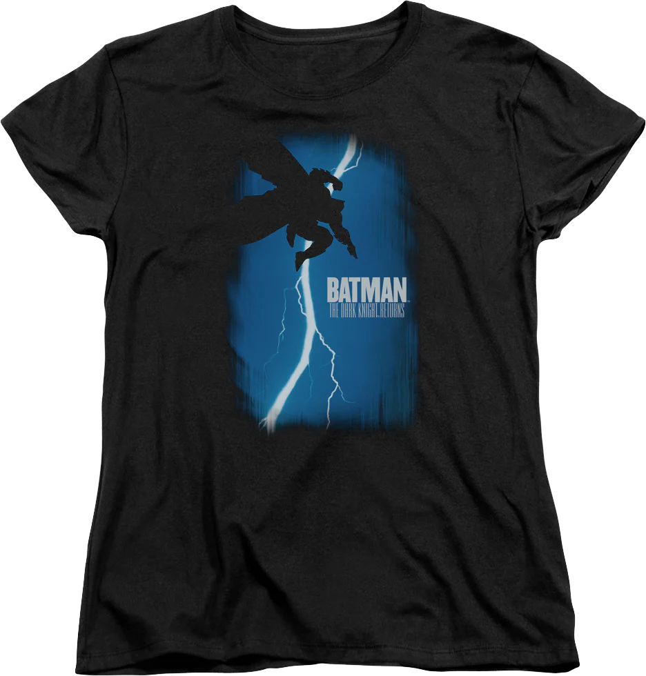 Womens The Dark Knight Returns Comic Book Cover Batman Shirt
