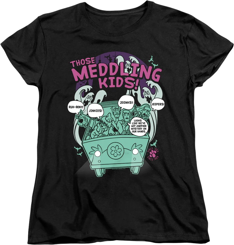 Womens Those Meddling Kids Scooby-Doo Shirt