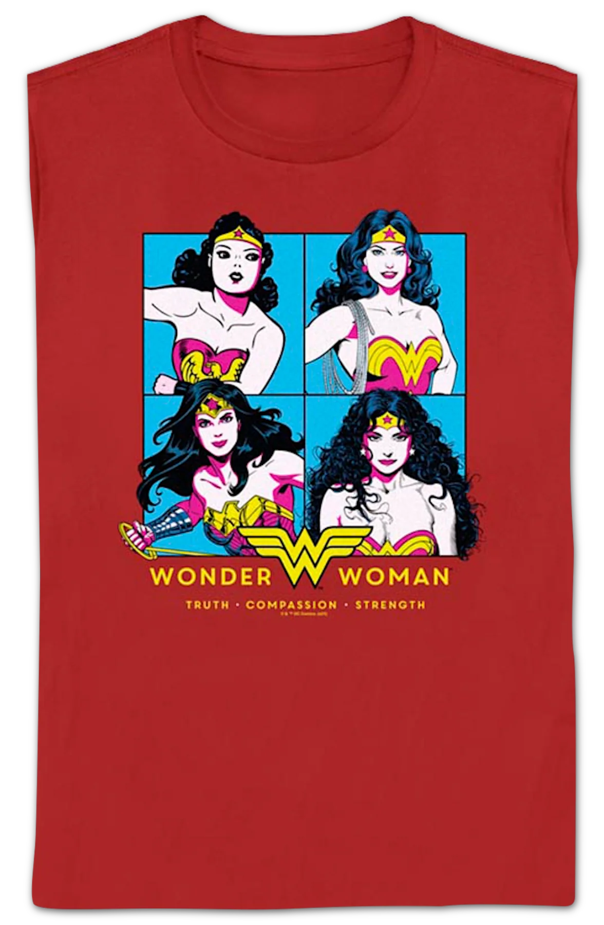 Womens Wonder Woman Through The Years DC Comics Shirt - Image 2