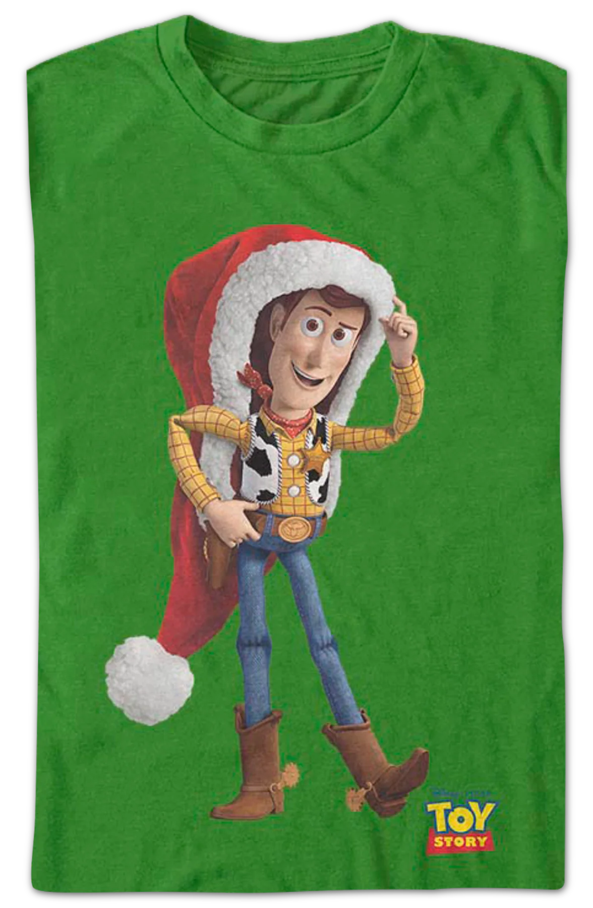 Woody's Santa Claus Hat Toy Story T-Shirt - Image 2