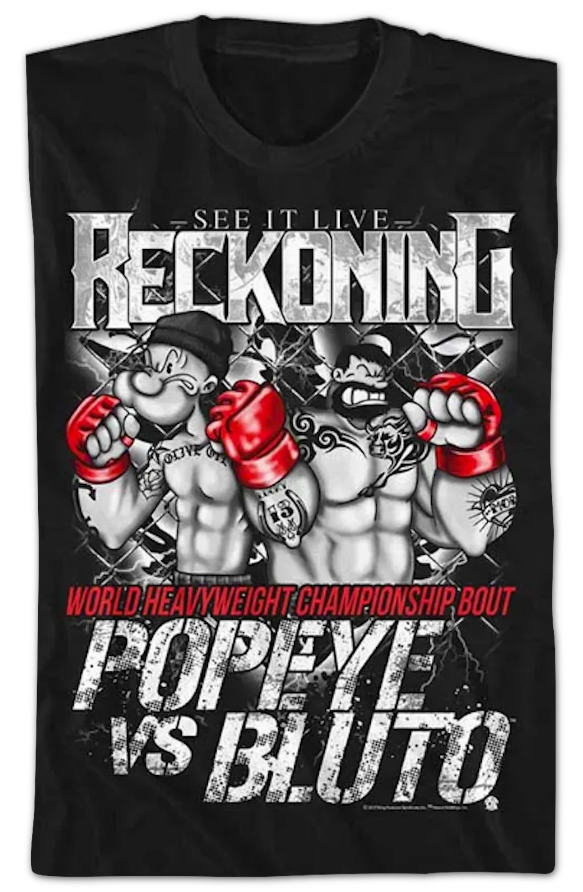 World Heavyweight Championship Bout Popeye T-Shirt - Image 2