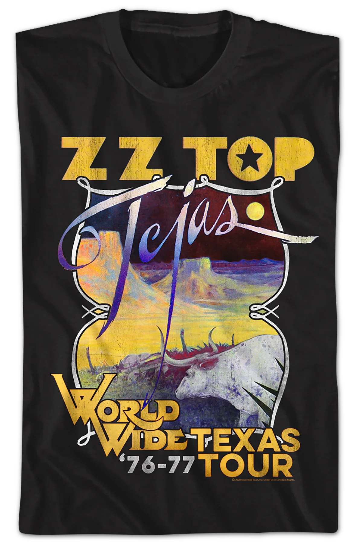 World Wide Texas Tour ZZ Top T-Shirt - Image 2