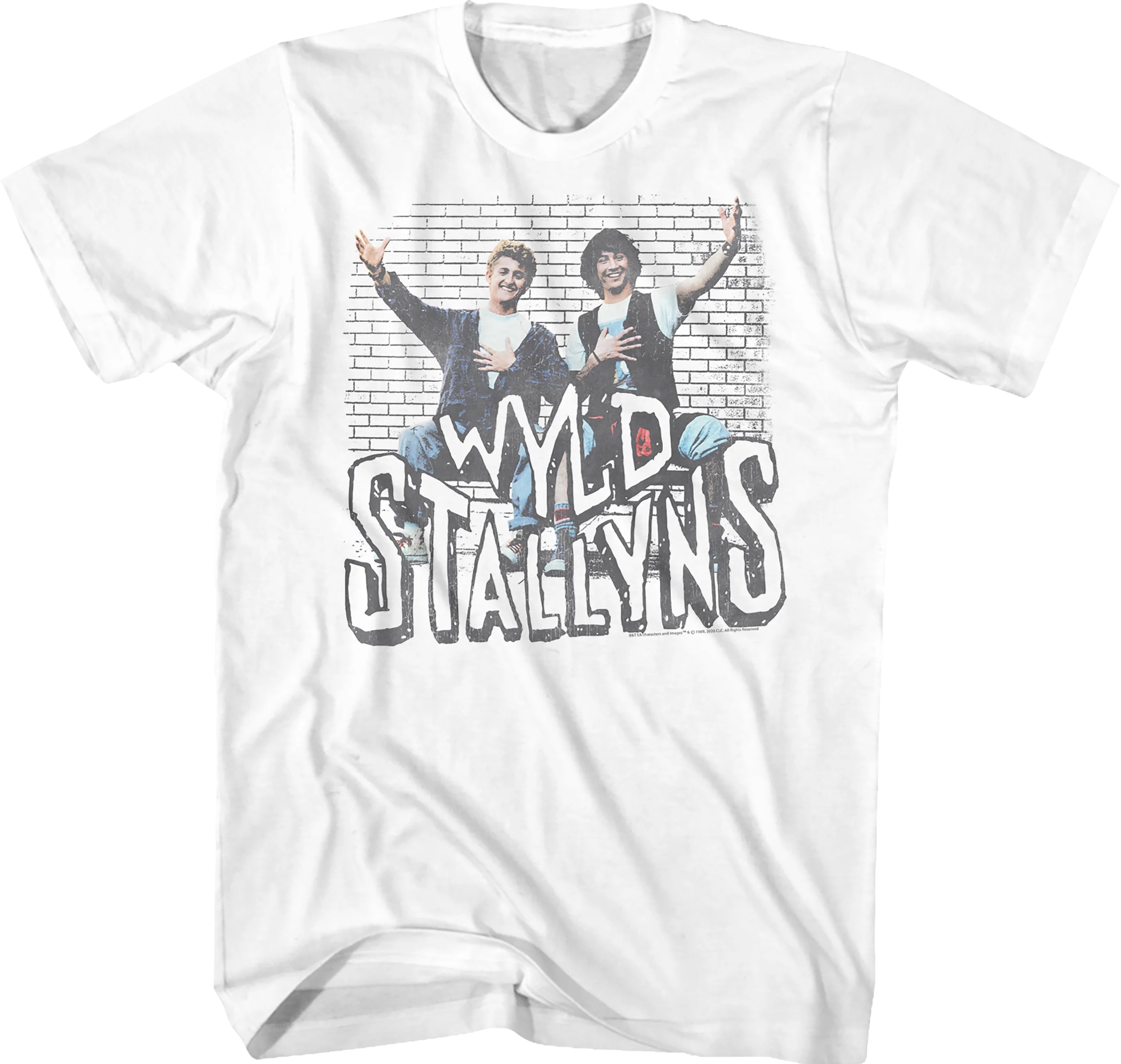 Wyld Stallyns Brick Wall Bill and Ted's Excellent Adventure T-Shirt