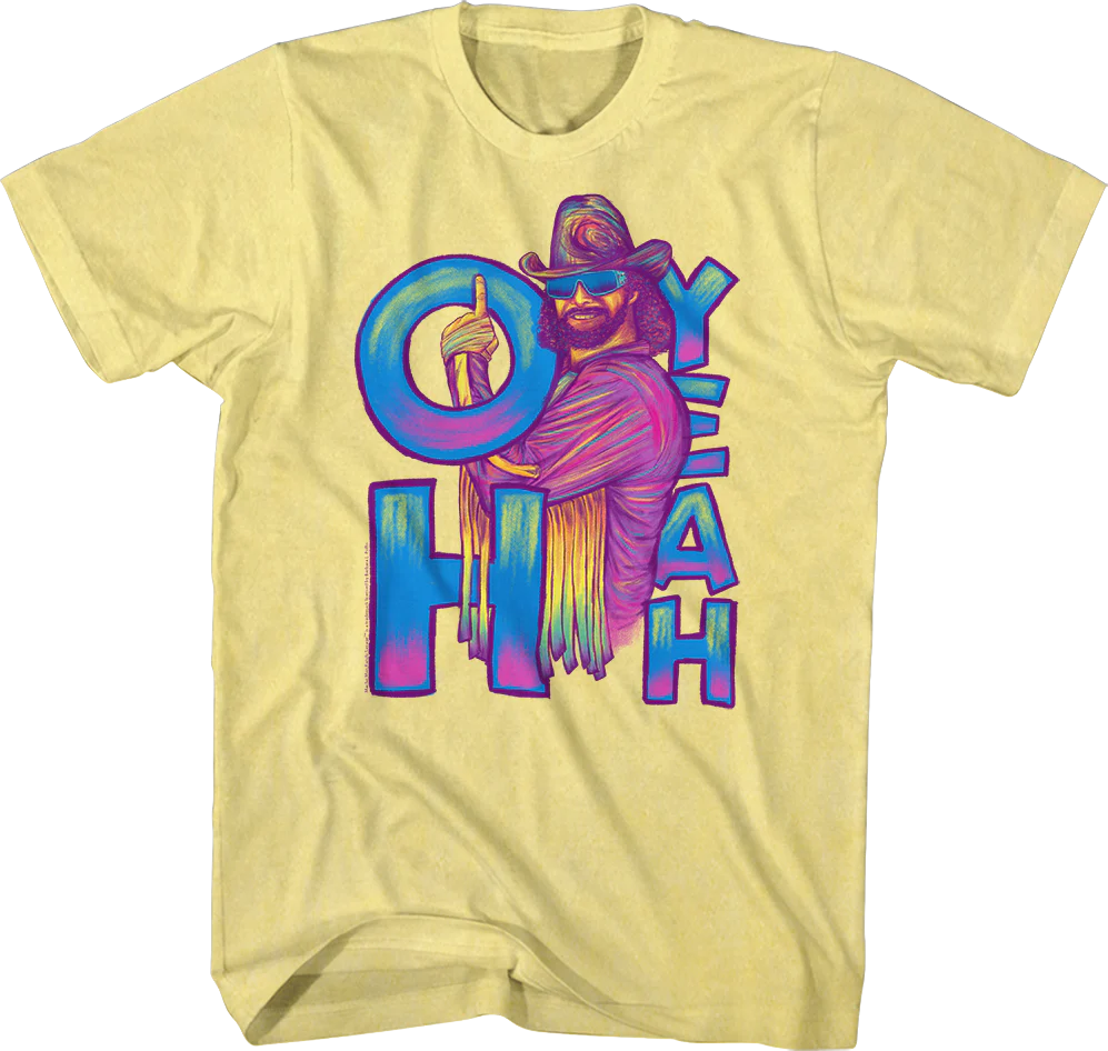 Yellow Oh Yeah Macho Man Randy Savage T-Shirt