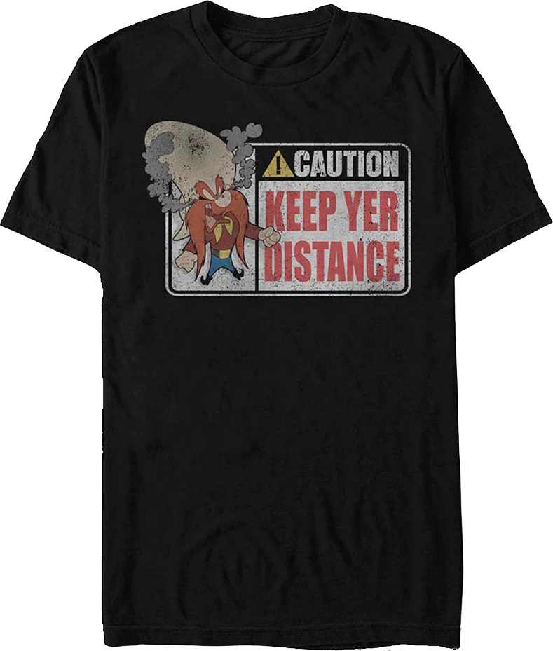 Yosemite Sam Keep Yer Distance Looney Tunes T-Shirt