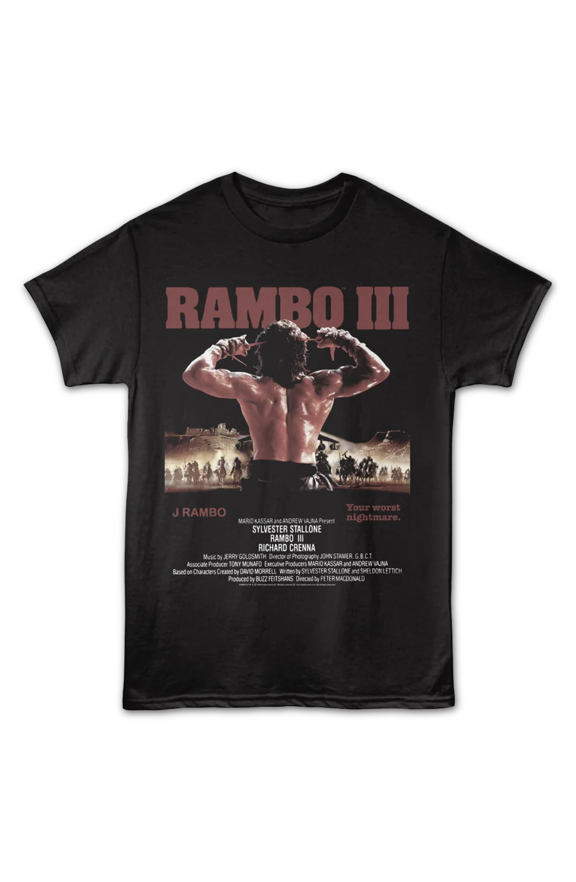 Your Worst Nightmare Rambo III T-Shirt - Image 2