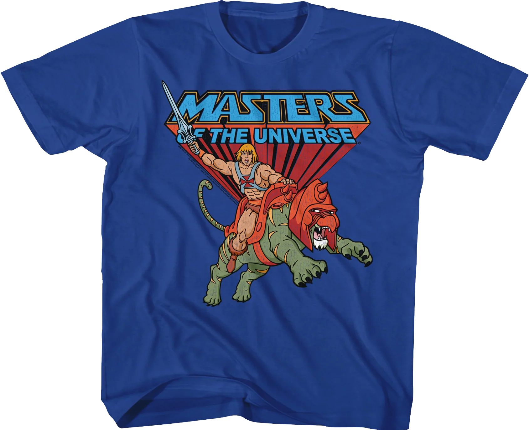Youth Battle Cat and He-Man Masters of the Universe Shirt