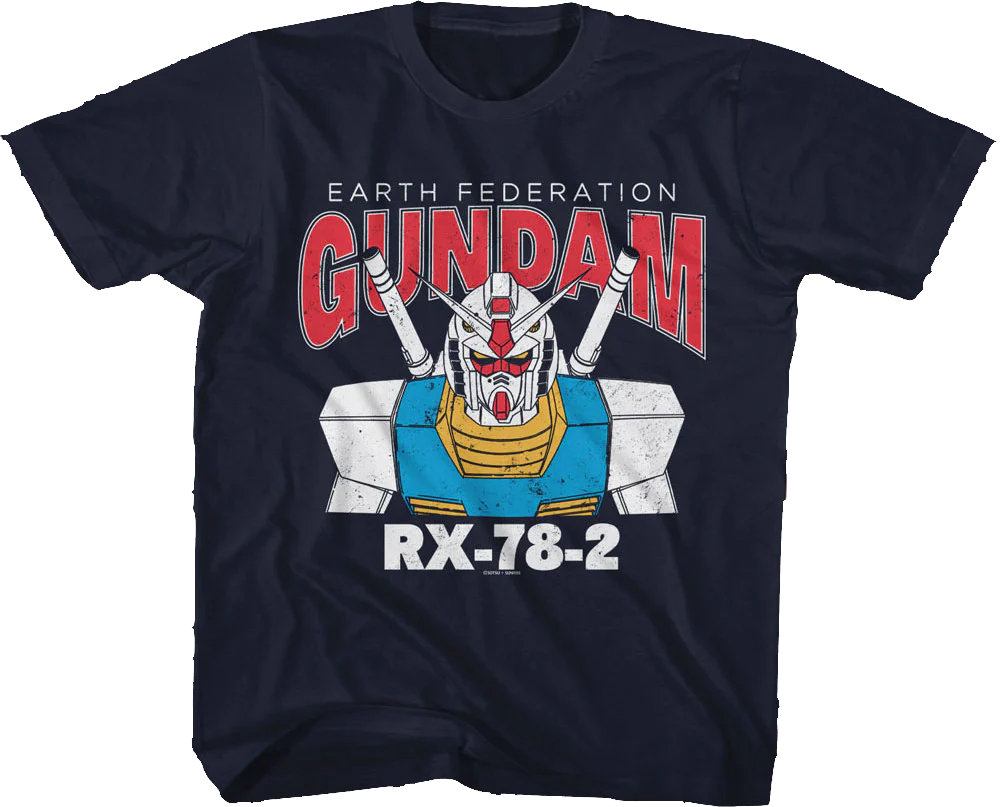 Youth Blue Earth Federation Gundam Shirt