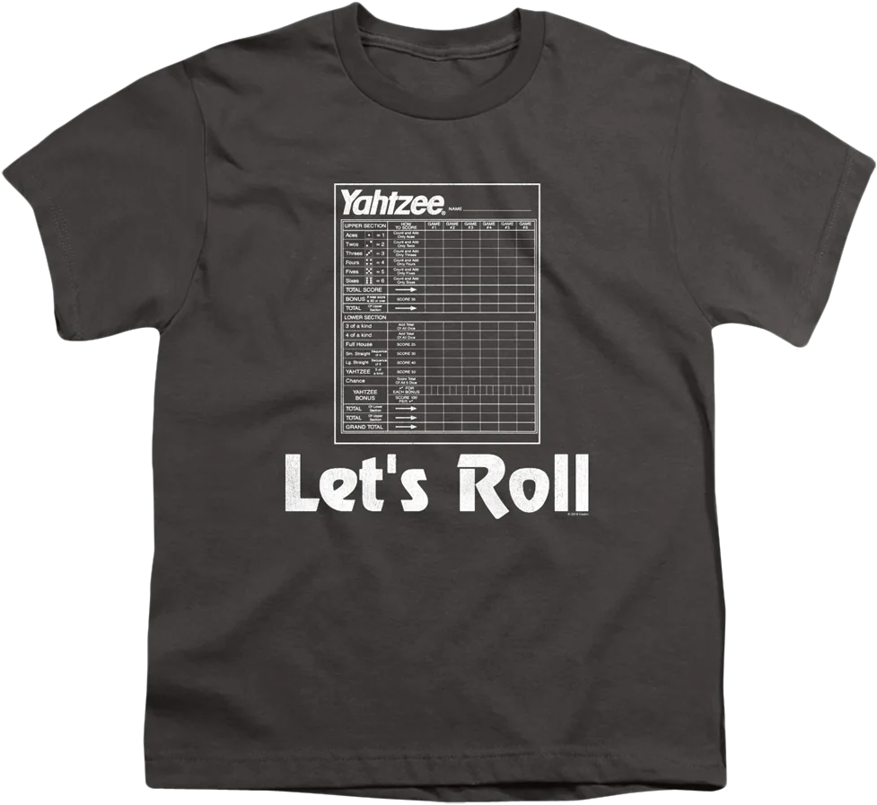Youth Let's Roll Yahtzee Shirt