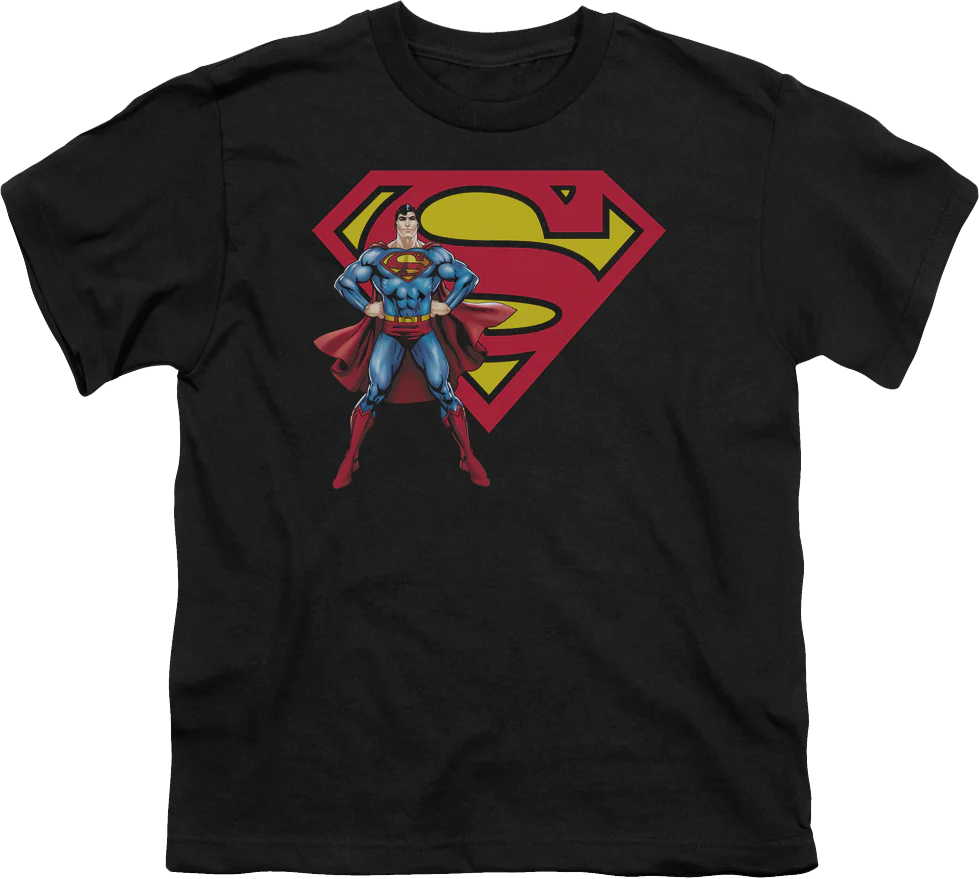 Youth Superman With Logo DC Comics Shirt