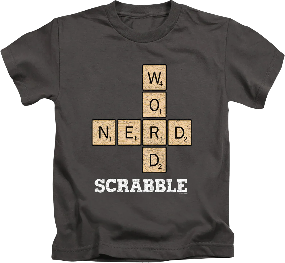 Youth Word Nerd Scrabble Shirt