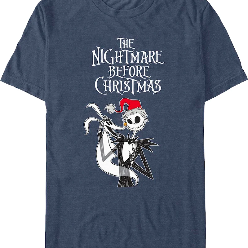 Zero & Jack Skellington Photo Nightmare Before Christmas T-Shirt
